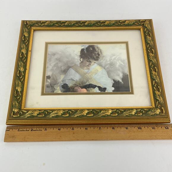 Framed and Matted Angel Litho Print by Christine Hersch - Picture 6 of 6